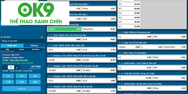 Kèo phạt đền phổ biến